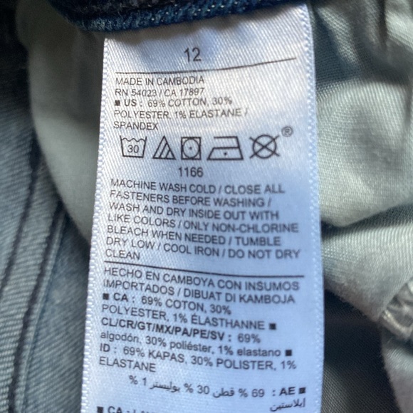 2-day SALE | Old Navy High Rise Straight, Women's 12, Stretchy; Soft, Blue - Picture 5 of 5